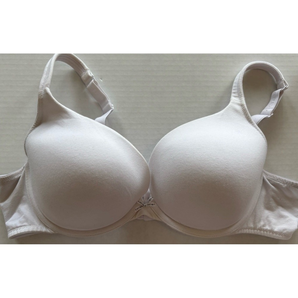 Lot of 3 Cacique Lane Bryant T-Shirt Bras 42C Nude White Floral Underwire - Picture 15 of 16